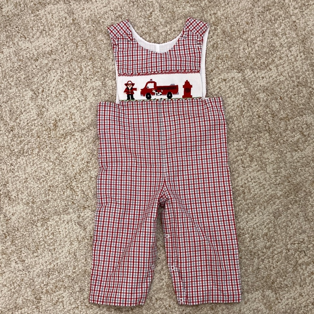 Boy smock overalls